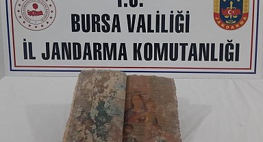 Bursa'da tarihi eser operasyonu