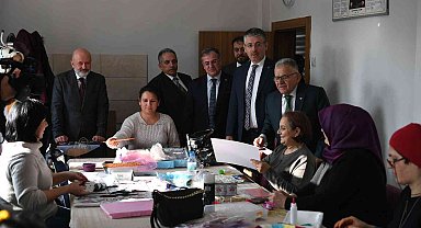 Büyükkılıç ve başkanlardan KAYMEK Göznuru'na ziyaret