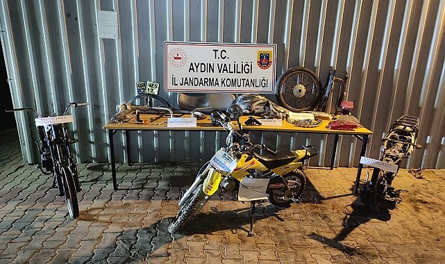 Çaldıkları motosiklet ile yakalandılar