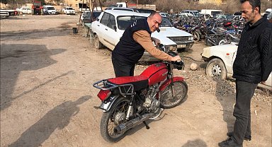 Çalınan motosikletine 16 yıl sonra kavuştu