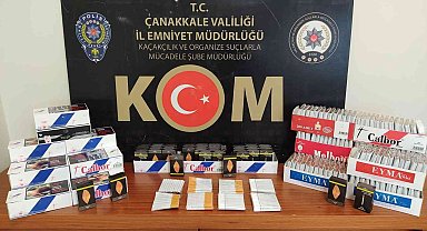 Çanakkale'de kaçak sigara operasyonu