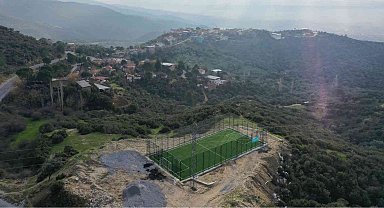 Çine'de 3 mahalle yeni halı sahaya kavuştu