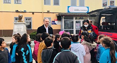 Çocuklardan Yasin Yılmaz'a sevgi seli