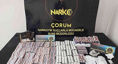 Çorum polisinden uyuşturucu operasyonu