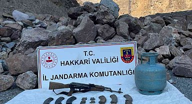 Çukurca kırsalında mühimmat ele geçirildi
