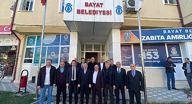 Cumhur İttifakı belediye başkanları Bayat'ta buluştu