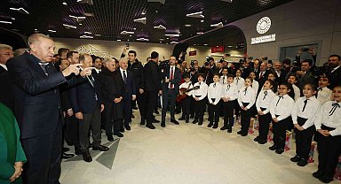 Cumhurbaşkanı Erdoğan, Kağıthane - İstanbul Metrosu test sürüşünü yaptı