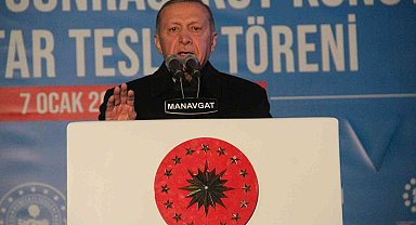 Cumhurbaşkanı Erdoğan'dan Manavgat'ta yapılan konutların hak sahiplerine müjde