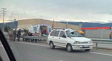 D-140'da otomobilin çarptığı 16 yaşındaki çocuk ağır yaralandı