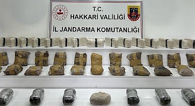 Dere yatağında 56 kilo uyuşturucu ele geçirildi