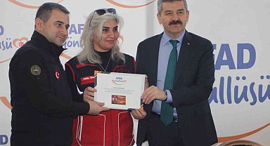 Destek AFAD Gönüllüleri için sertifika töreni düzenlendi