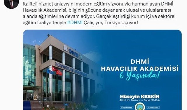 Devlet Hava Meydanları İşletmesi havacılık akademisi 6 yaşında