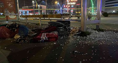 Diyarbakır'da otobüs durağında şüpheli valiz fünye ile patlatıldı