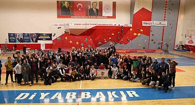 Diyarbakır'da Tırmanış Türkiye Şampiyonası düzenlendi