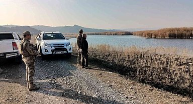 Doğa koruma ve jandarma ekibinden doğa koruma kontrolü