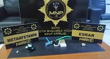 Durdurulan araçta uyuşturucu maddelerle yakalandı