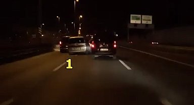 E-5 Karayolu'nda "makas" terörü kamerada: Sürücüye ceza yağdı