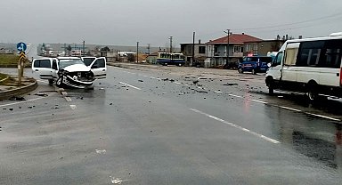 Edirne'de zincirleme kaza: 2 yaralı