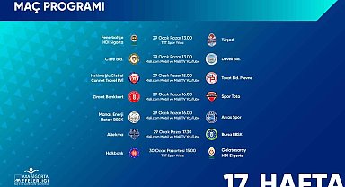 Efeler Ligi'nde 17. hafta heyecanı