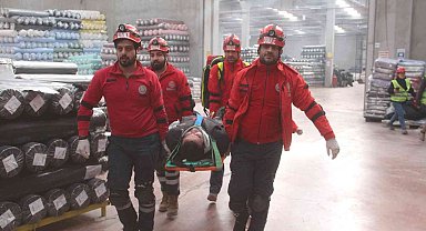 Elazığ'da gerçeği aratmayan deprem ve yangın tatbikatı