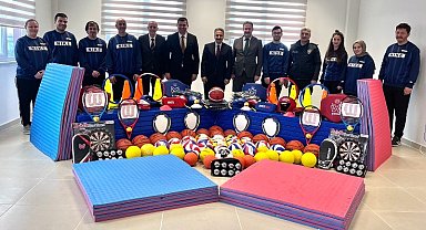 Ergene'deki kulüplere malzeme desteği