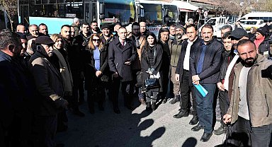 Erzincan'da belediyenin beldelerdeki taşımacılığına hat sahiplerinden tepki
