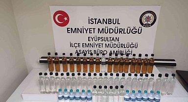 Eyüpsultan'da sahte alkol satışı yapan 1 kişi yakalandı