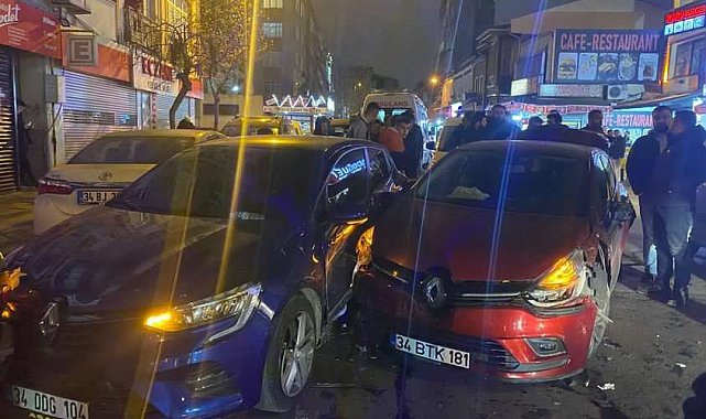 Fatih'te polisin 'dur' ihtarına uymadı, 3 araca çarptı, 1 kişi yaralandı
