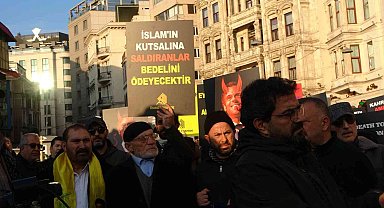 Fransız karikatür dergisi İstanbul'da protesto edildi