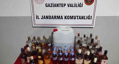 Gaziantep'te 135 litre kaçak alkol ele geçirildi