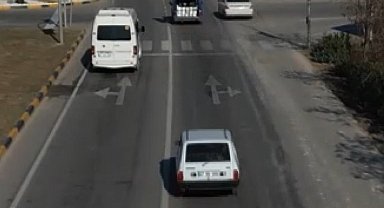 Gaziantep'te kırmızı ışık ihlali yapan 9 araca ceza