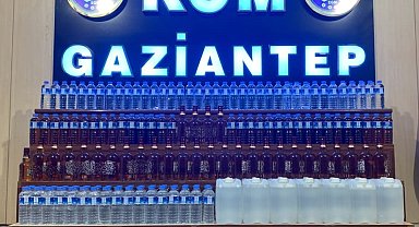 Gaziantep'te sahte alkol operasyonu: 2 gözaltı