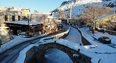 Geçen yıl kar altındaki tarihi Sille bu yıl kara hasret