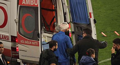 Göztepe-Bandırmaspor maçında oyuncu hastanelik oldu