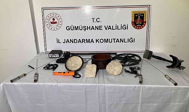 Gümüşhane'de tarihi eser operasyonu