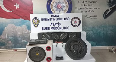 Hatay'da araçtan ses sistemi çalan şüpheli yakalandı