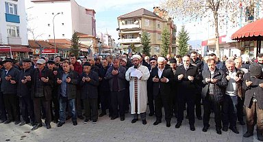 Hisarcık'ta yağmur duası yapıldı