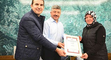 Höşmerim ustalarına coğrafi işaret tescil belgesi