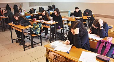 İl geneli ortak deneme sınavı yapıldı