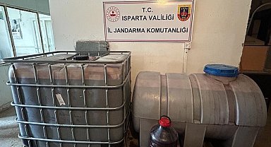 Isparta'da sahte alkol operasyonu