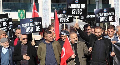 İsveç'te Kur'an-ı Kerim'in yakılması Şırnak'ta protesto edildi