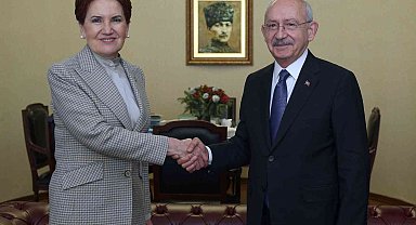 İYİ Parti lideri Akşener, CHP lideri Kılıçdaroğlu'nu ziyaret etti