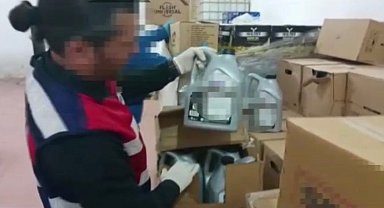 Jandarma'dan kaçak motor yağı operasyonu: 70 bin litre ele geçirildi