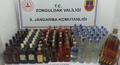 Jandarmadan kaçak içki operasyonu