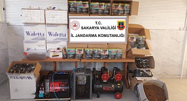 Jandarmadan kaçak sigara baskını: 1 gözaltı