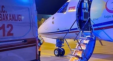 Jiyan bebek için Mardin'den ambulans uçak havalandı