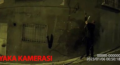 Kablo hırsızı bekçilere yakalandı