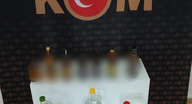 Kaçak içki yapılan eve operasyon