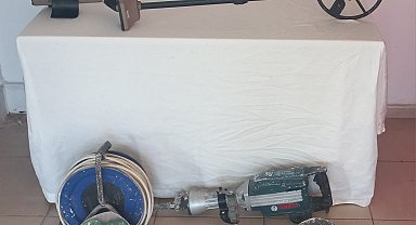 Kaçak kazı yapan 5 şahıs suçüstü yakalandı