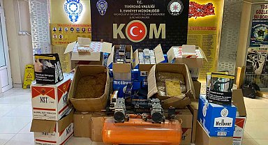 Kaçak sigara imalathanesine operasyon
